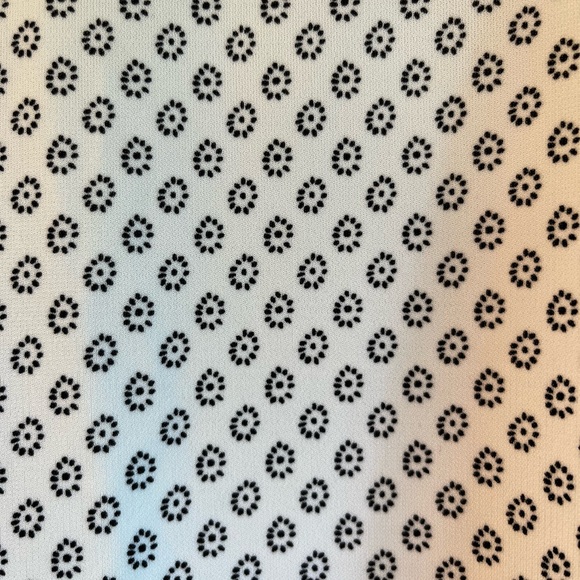 Talbots Plus cream with black pattern sleeveless top SZ 2X - Picture 2 of 3